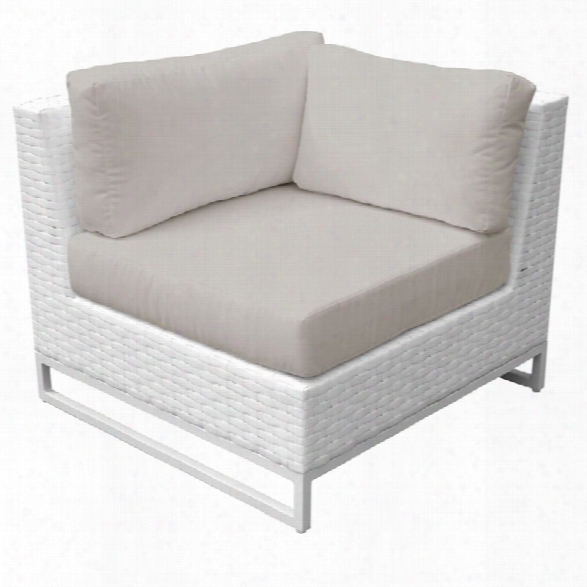 Tkc Miami Corner Patio Chair In Beige (set Of 2)