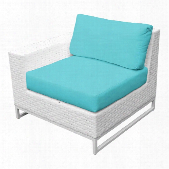 Tkc Miami Right Arm Patio Chair In Turquoise