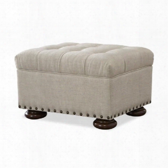 Universal Furniture Maxwell Upholstered Ottoman In Linen