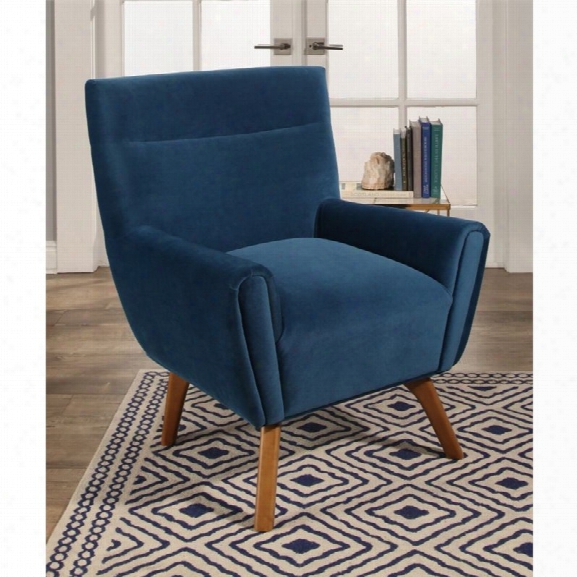 Abbyson Living Ezekial Mid Century Armchair In Teal