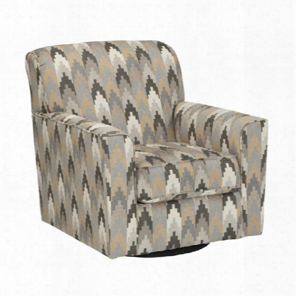 Ashley Braxlin Swivel Accent Chair In Charcoal