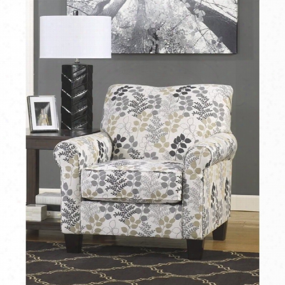 Ashley Makonnen Fabric Accent Chair In Winter