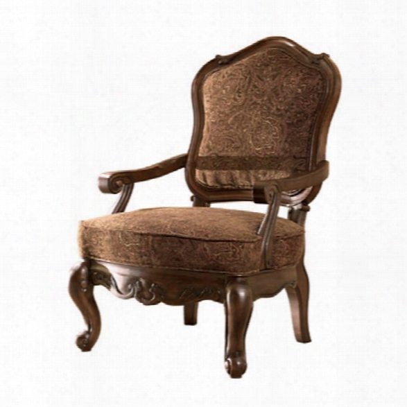 Ashleyn Orth Shore Showood Accent Chair In Dark Brown