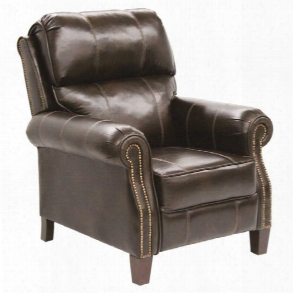 Catnapper Frazier Leather Reclining Chair In Java
