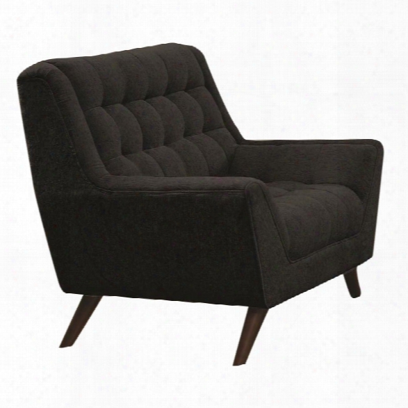 Coaster Natalia Tufted Fabric Chair In Black