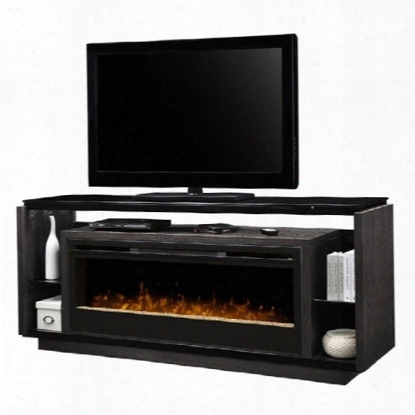 Dimplex David Glass Ember Bed Electric Fireplace Tv Stand In Smoke