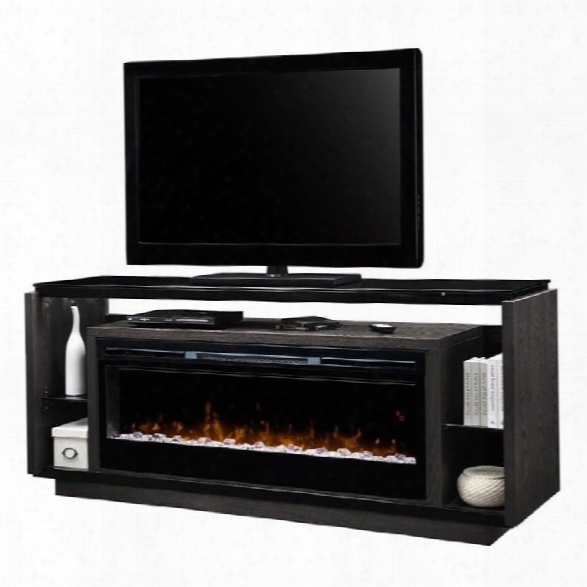 Dimplex David Sparkling Ember Bed Electric Fireplace Tv Stand In Smoke