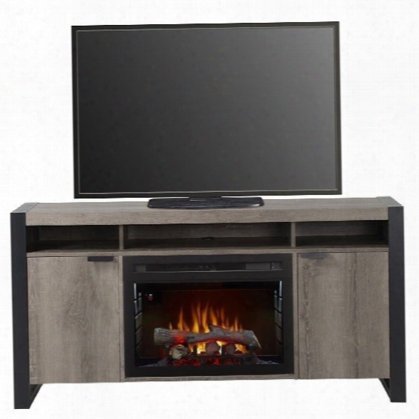 Dimplex Pierre Electric Fireplace Tv Stand With Logset In Steeltown