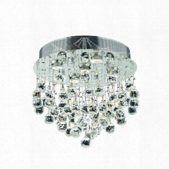 Elegant Lighting Galaxy 16 5 Light Elements Crystal Flush Mount