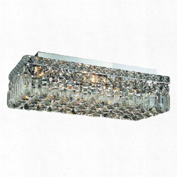 Elegant Lighting Maxime 10 4 Light Spectra Crystal Flush Mount