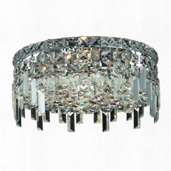 Elegant Lighting Maxime 14 4 Light Spectra Crystal Flush Mount