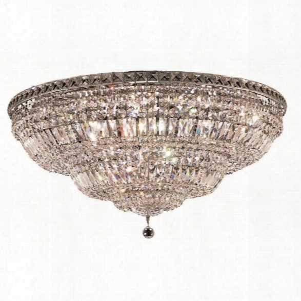 Elegant Lighting Tranquil 36 21 Light Elements Crystal Flush Mount