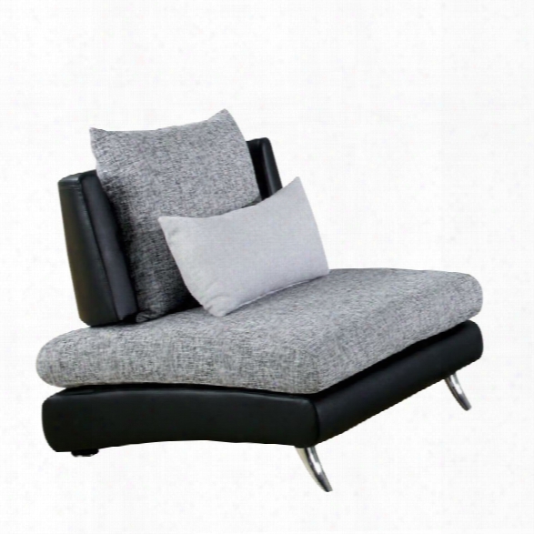 Furniture Of America Justin Chair In Black And Gray