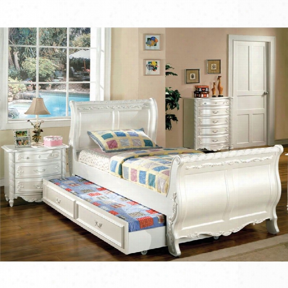 Furniture Of America Rollison 3 Piece Full Sleigh Bedroom Set