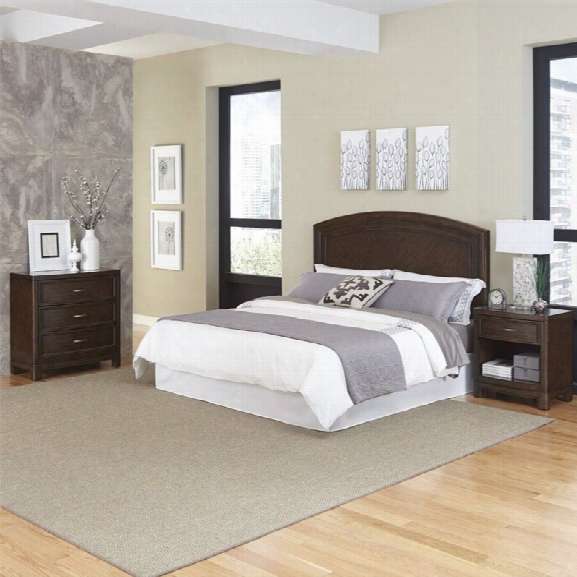 Home Styles Crescent Hill 3 Piece King Panel Bedroom Set