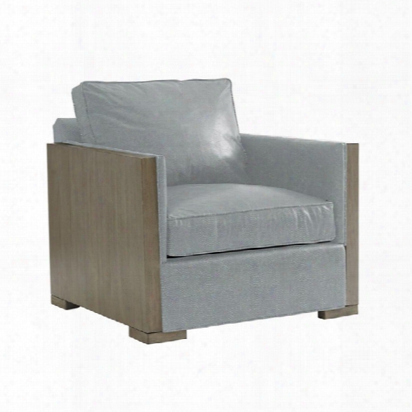 Lexington Shadow Play Delshire Chair In Textured Plain Blue Aqua