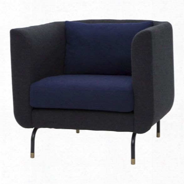 Nuevo Gabriel Accent Chair In Navy Blue