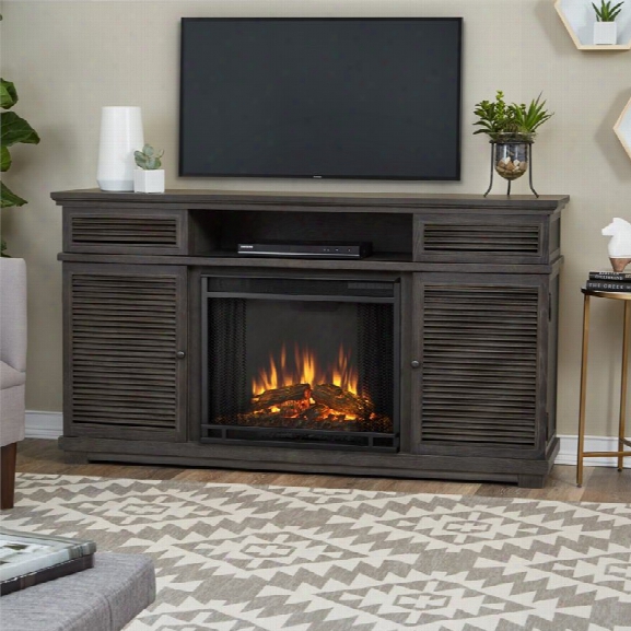 Real Flame Cavallo Fireplace Tv Stand In Gray