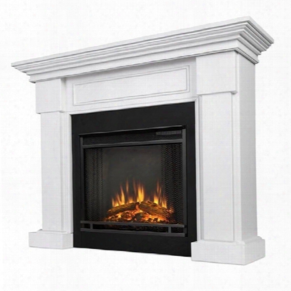 Real Flame Hillcrest Electric Fireplace White