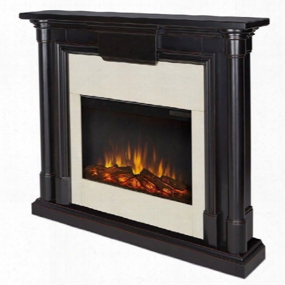 Real Flame Maxwell Indoor Slim Electric Fireplace In Black Wash