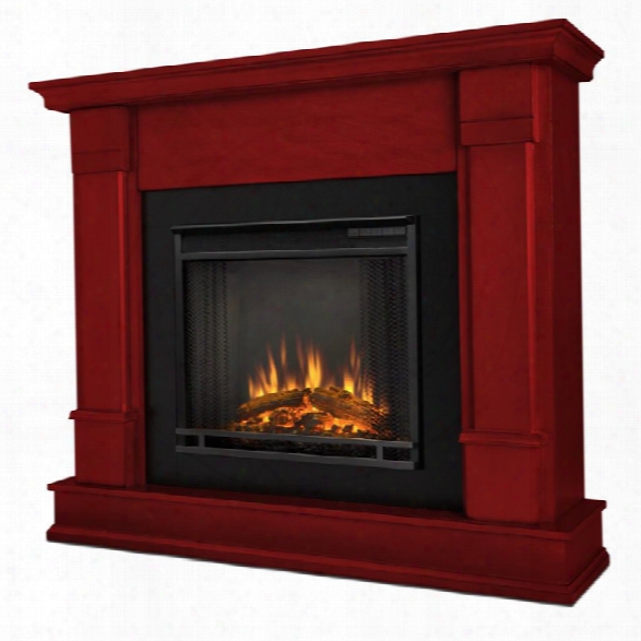 Real Flame Silverton Indoor Electric Fireplace In Rustic Red