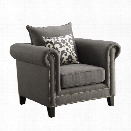 Coaster Emerson Fabric Accent Chair in Gray