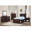 Coaster Greenough 5 Piece Twin Bookcase Storage Bedroom Set