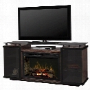 Dimplex Aiden Electric Fireplace TV Stand with Logset in Peppercorn