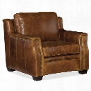 Hooker Furniture Yates Leather Arm Chair in Buckaroo Colt