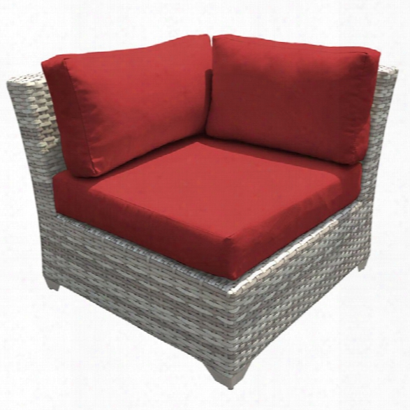 Tkc Fairmont Corner Patio Chair In Red (set Of 2)