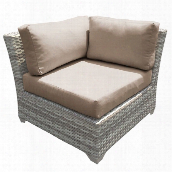 Tkc Fairmont Corner Patio Chair In Wheat