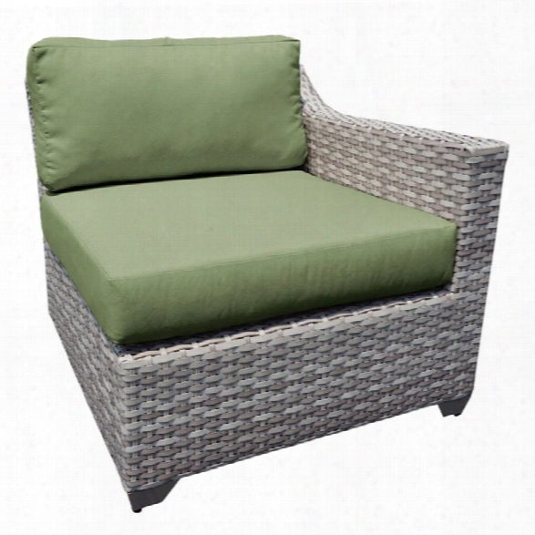 Tkc Fairmont Left Arm Patio Chair In Green