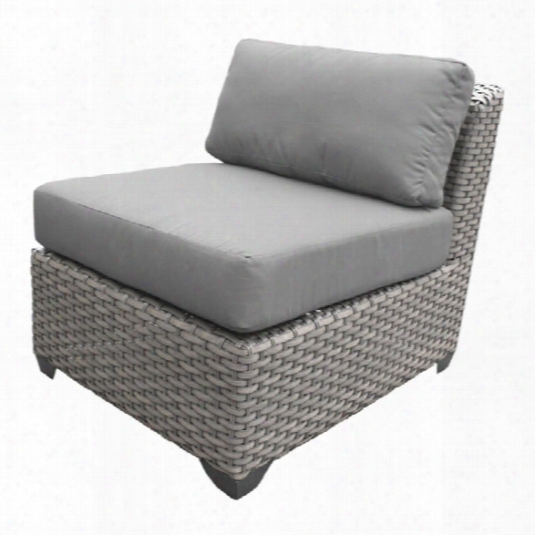 Tkc Florence Armless Patio Chair In Gray (set Of 2)