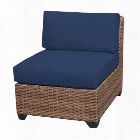 Tkc Laguna Armless Patio Chair In Navy (set Of 2)