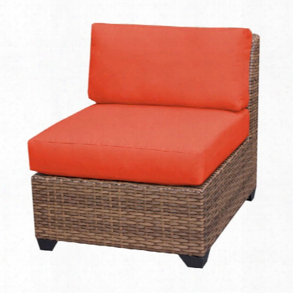 Tkc Laguna Armless Patio Chair In Orange (set Of 2)