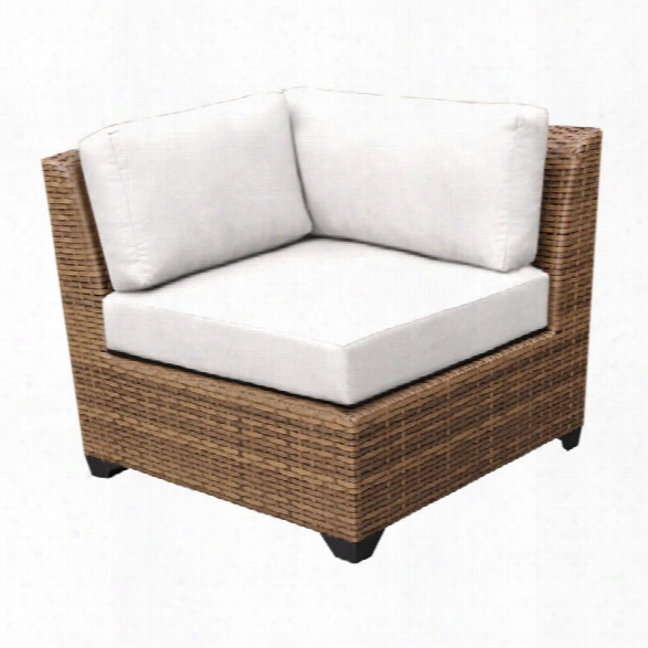 Tkc Laguna Corner Patio Chair In White (set Of 2)