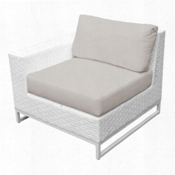 Tkc Miami Right Arm Patio Chair In Beige