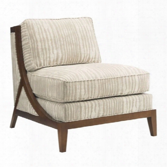 Tommy Bahama Island Fusion Tasman Fabric Chair In Grey And White