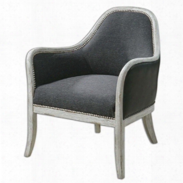 Uttermost Dayla Indigo Accent Chair