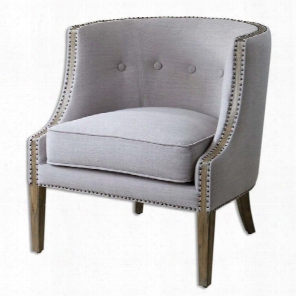 Uttermost Gamila Light Gray Accent Chair