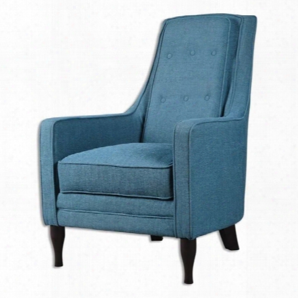 Uttermost Katana Peacock Blue Armchair