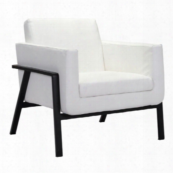 Zuo  Homestead Lounge Chair In White