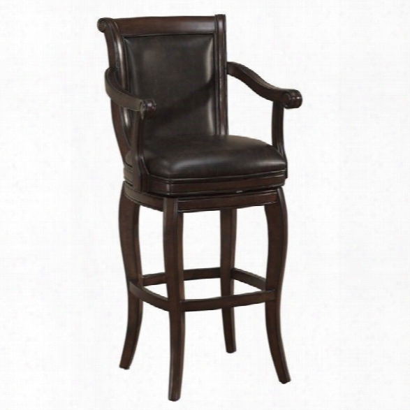 American Heritage Billiards Verona 30 Bar Stool In Cherry And Tboacco