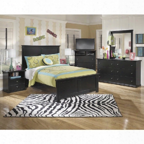 Ashley Maribel 6 Piece Wood Media Panel Bedroom Set