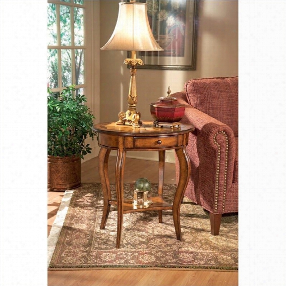 Butler Specialty Masterpiece Oval Wood Accent Table-plantation Cherry