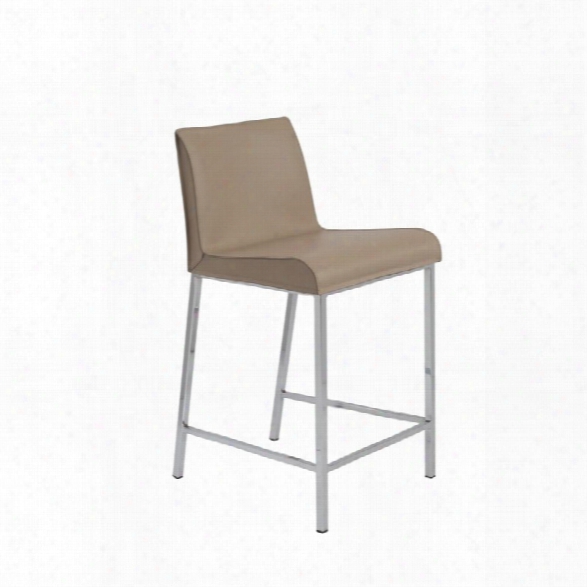 Eurostyle Cam 24 Counter Stool In Tan (set Of 2)