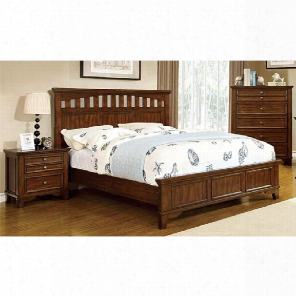 Furniture Of America Alred 3 Piece Panel California King Bedroom Set