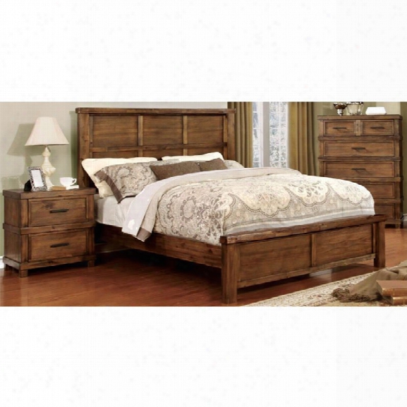 Furniture Of America Cynthia 3 Piece California King Panel Bedroom Set