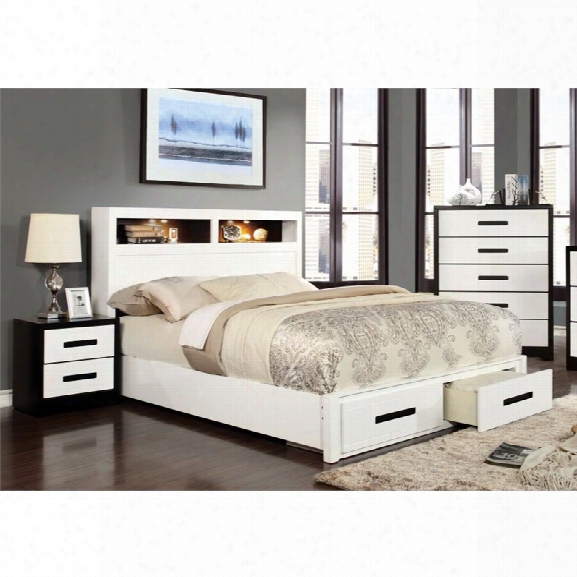 Furniture Of America Dimartino 3 Piece Bookcase California King Bedroom Set