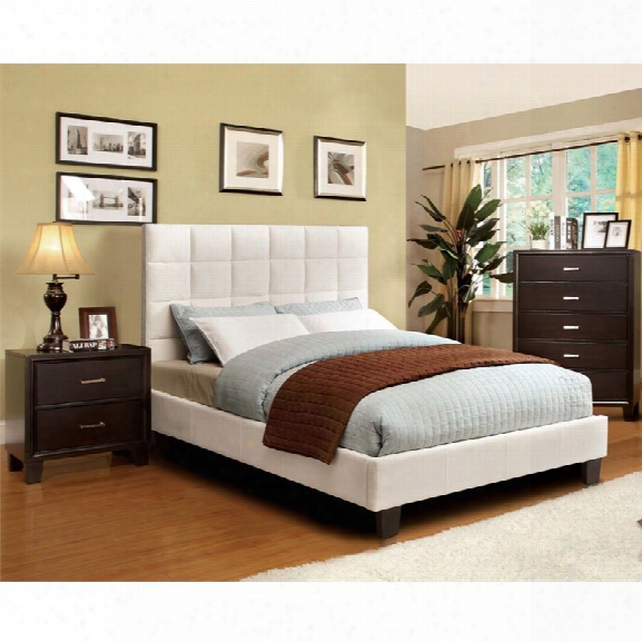 Furniture Of America Hellan 3 Piece Queen Bedroom Set In Ivory